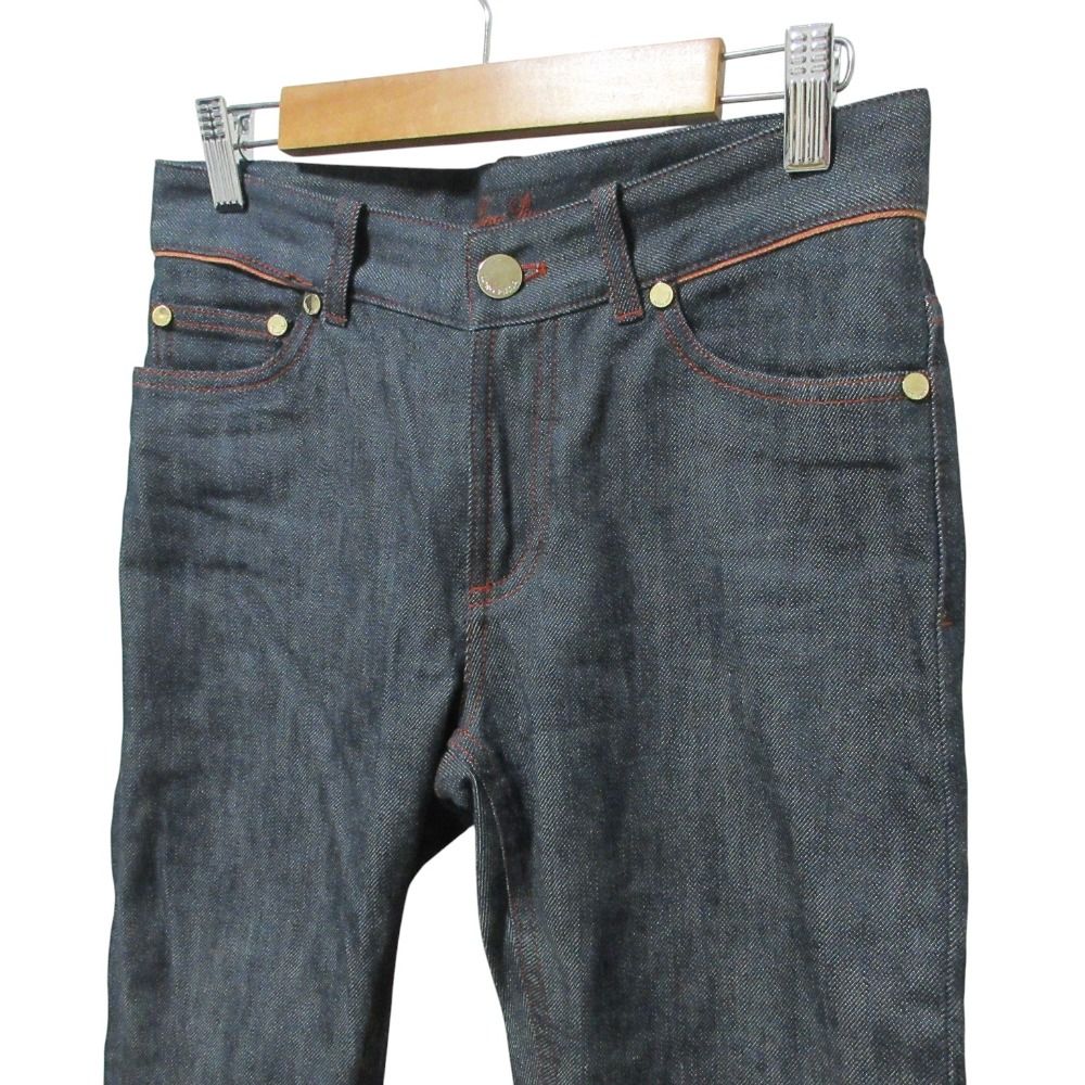 美品 Loro Piana ロロピアーナ レッドステッチ ストレッチ デニム