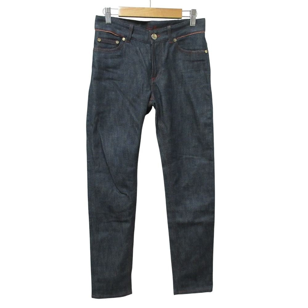 【美品/44】Loro Piana ロロピアーナ デニムパンツ ストレッチ 美品 Loro Piana ロロピアーナ レッドステッチ ストレッチ デニム