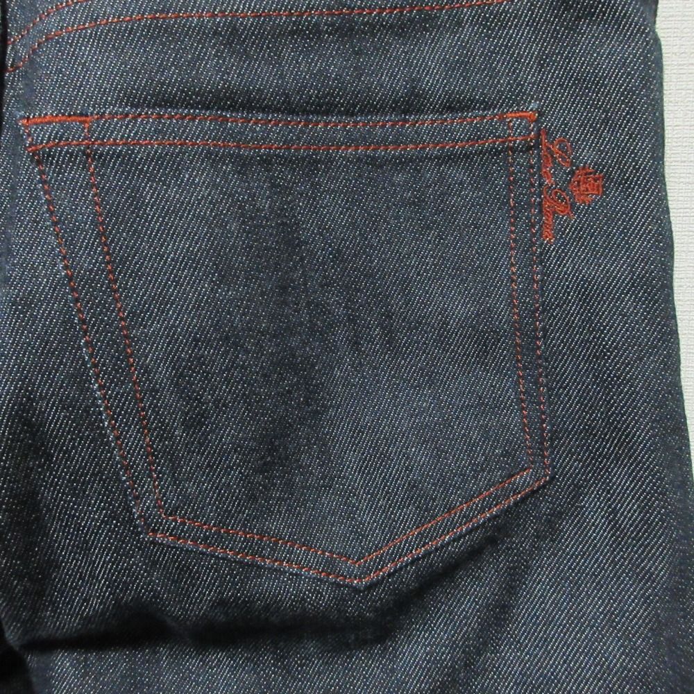 【美品/44】Loro Piana ロロピアーナ デニムパンツ ストレッチ 美品 Loro Piana ロロピアーナ レッドステッチ ストレッチ デニム