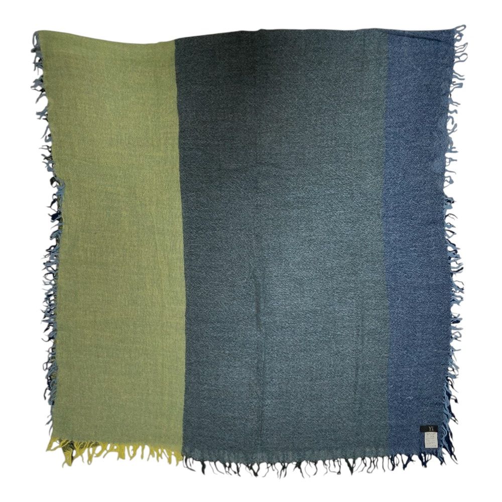 美品 Y's ワイズ ヨウジヤマモト ウール 大判ストール ショール YR-L08