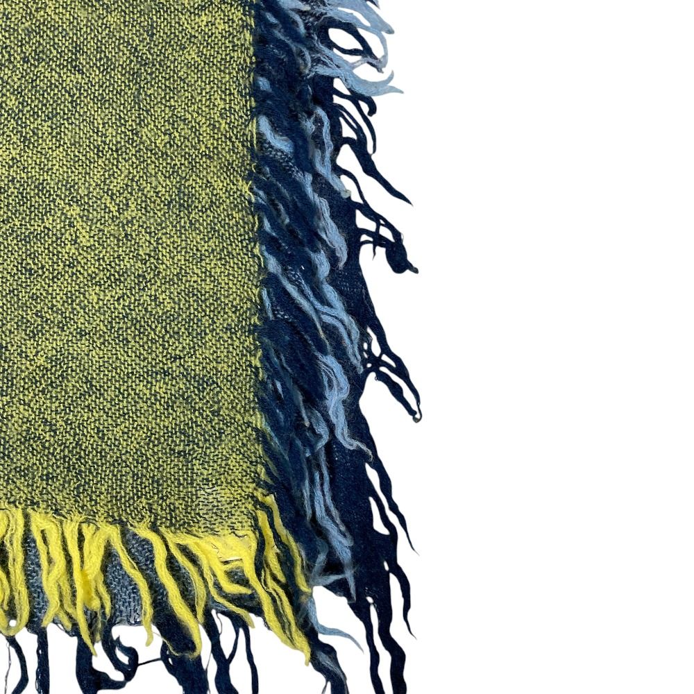 美品 Y's ワイズ ヨウジヤマモト ウール 大判ストール ショール YR-L08