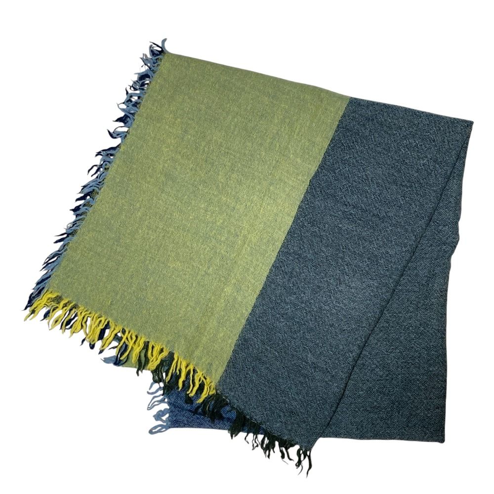 美品 Y's ワイズ ヨウジヤマモト ウール 大判ストール ショール YR-L08