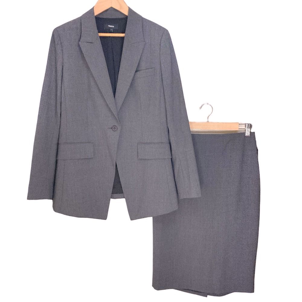 新品同様 24AW Theory セオリー TRACEABLE WOOL ジャケット ペンシル 