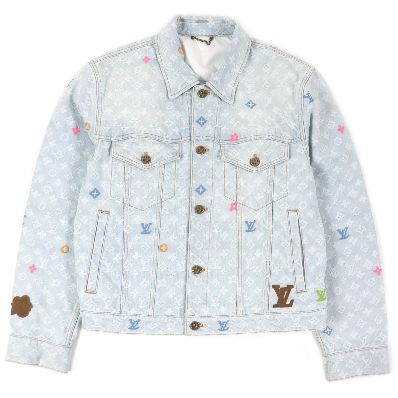 【希少品】50 ルイヴィトン24SSデニムジャケットタイラーザクリエイ 極美品□LOUIS VUITTON ルイヴィトン 2024年製 タイラー・ザ