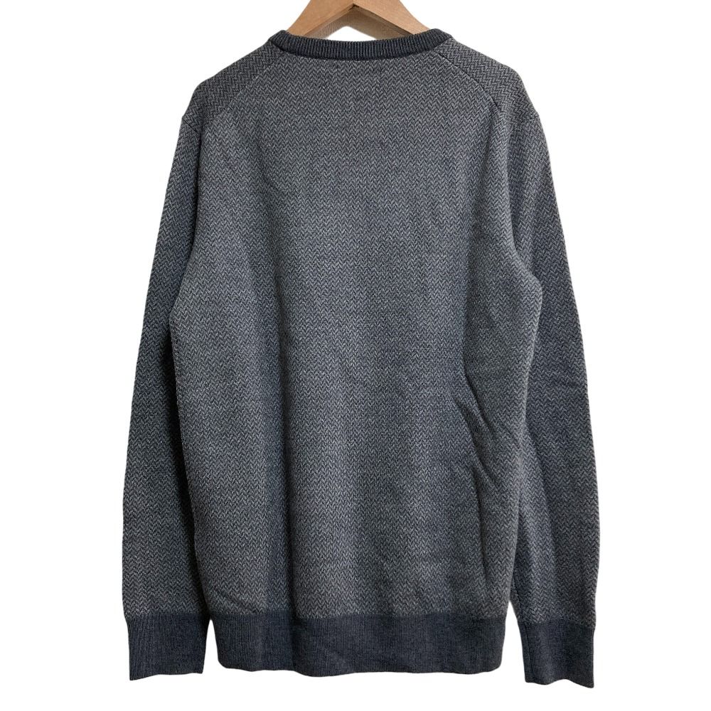 美品 POLO RALPH LAUREN ポロラルフローレン ウォッシャブルメリノウール ヘリンボーン柄 ニット セーター サイズXS グレー メンズ 古着 中古 USED 美品 POLO RALPH LAUREN ポロラルフローレン ウォッシャブルメリノ