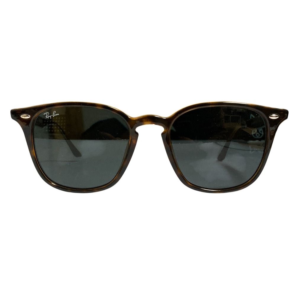 美品 Ray-Ban レイバン RB4258-F セルフレーム ウェリントン サングラス 眼鏡 アイウェア ハバナ ブラウン メンズ 古着  USED
