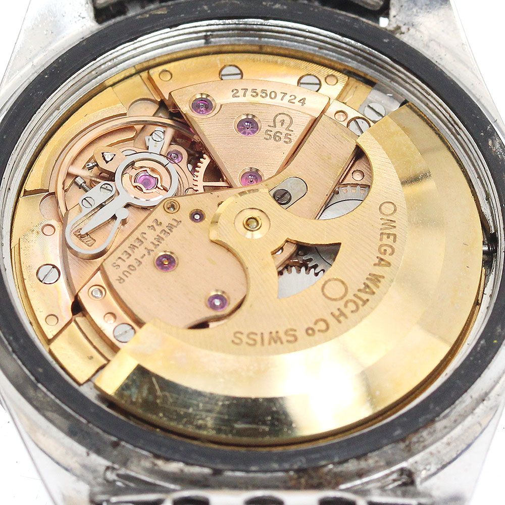  オメガ OMEGA 166.010 シーマスター デイト cal.565 ライスブレスレット 自動巻き メンズ _939900 セットアップ 自動巻き時計 腕時計(アナログ)