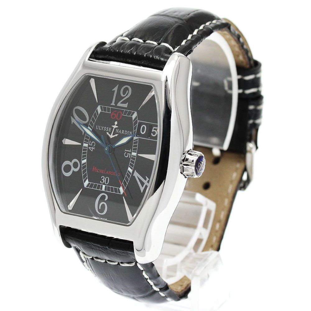  ユリス ナルダン Ulysse Nardin 233-68 ミケランジェロ ビッグデイト 自動巻き メンズ _945390 ベーシック服 自動巻き時計 腕時計(アナログ)