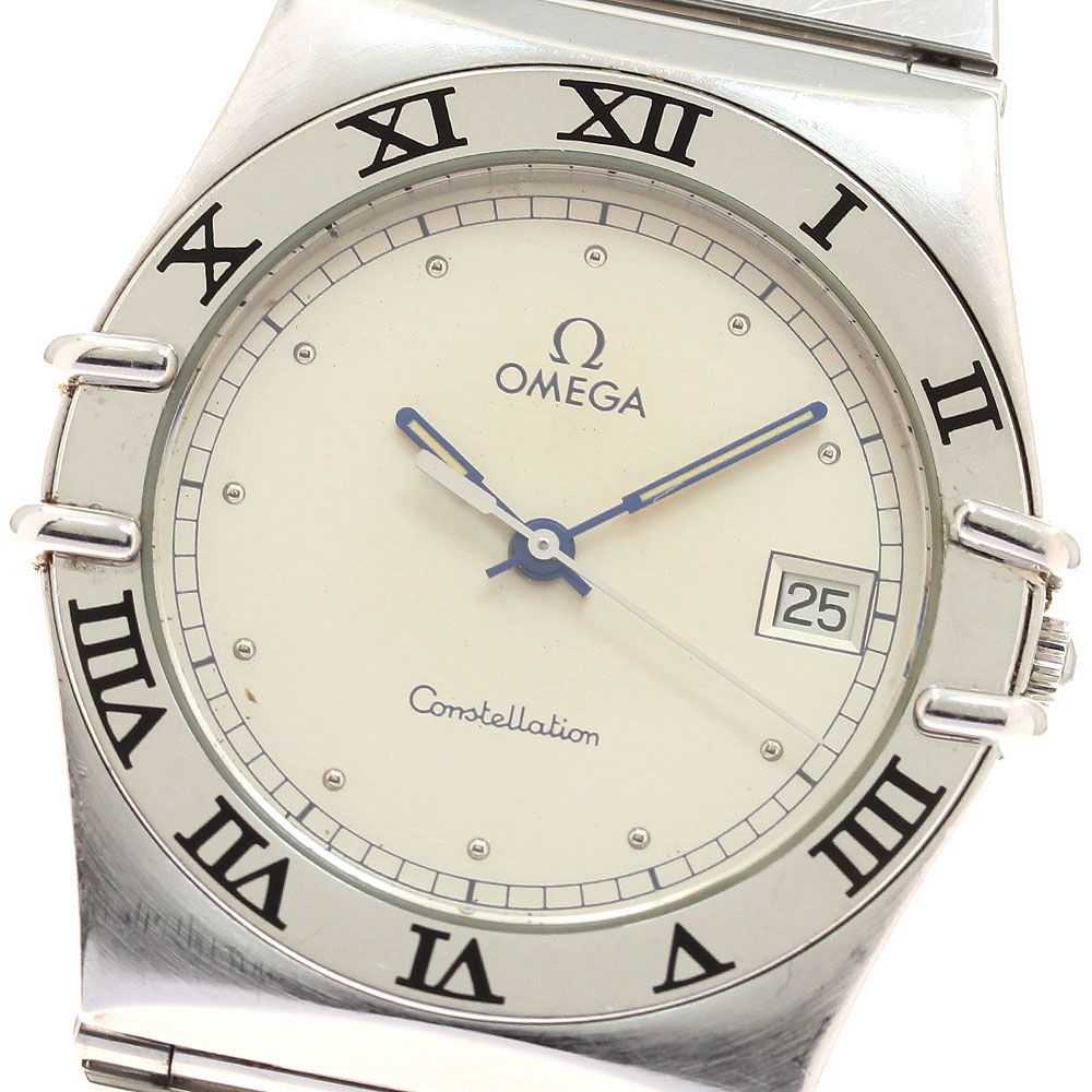 オメガ OMEGA コンステレーション デイト クォーツ メンズ 保証書付き_