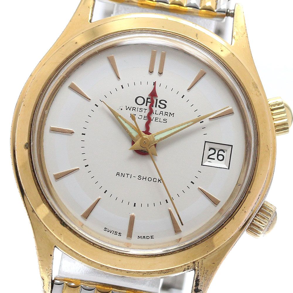 オリス ORIS 420-7387 デイト アラーム 手巻き メンズ _942894 オリス ORIS 420-7387 デイト アラーム 手巻き メンズ _942894 - メルカリ