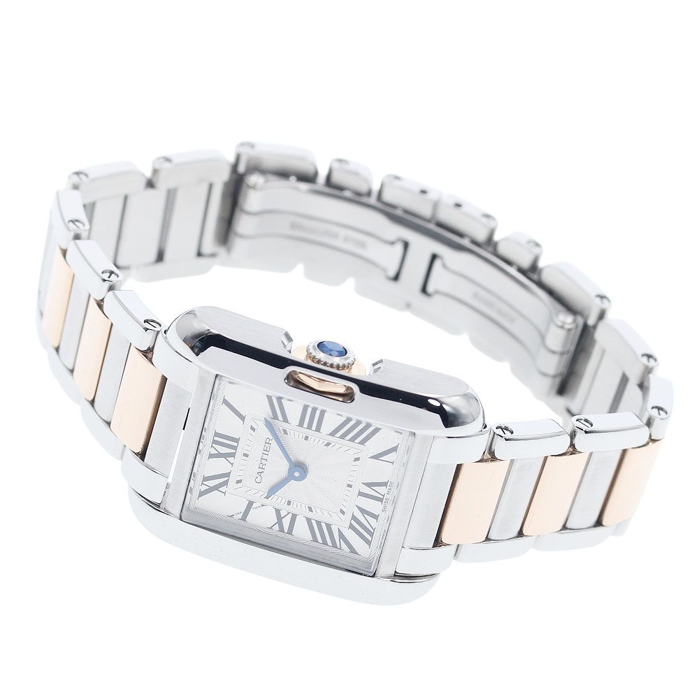 カルティエ CARTIER W5310019 タンクアングレーズSM クォーツ レディース 良品 _877923 中古)CARTIER カルティエ タンク アングレーズ SM W5310019（商品ID