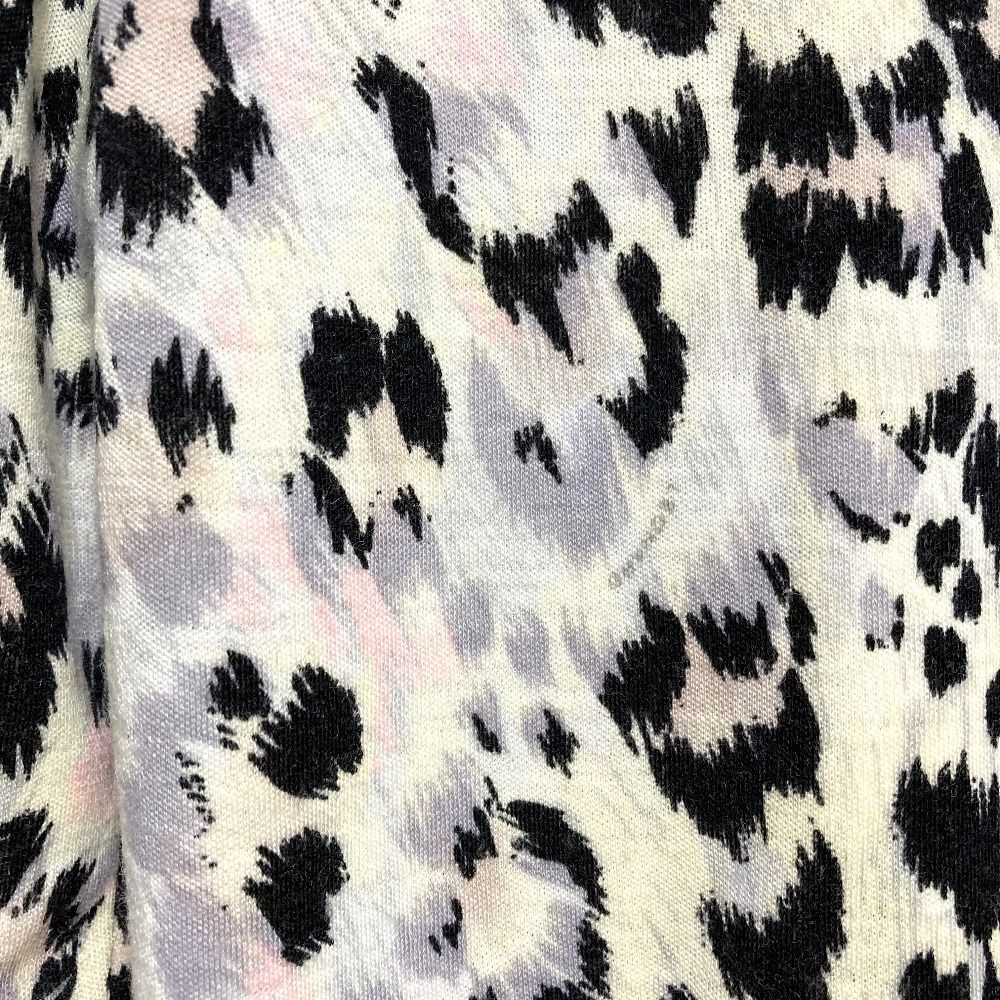 美品 LEONARD PARIS レオナールパリ レオパード ウール ニット カットソー サイズ38 ベージュ ブラック レディース 古着 中古 USED 美品 LEONARD PARIS レオナールパリ レオパード ウール ニット