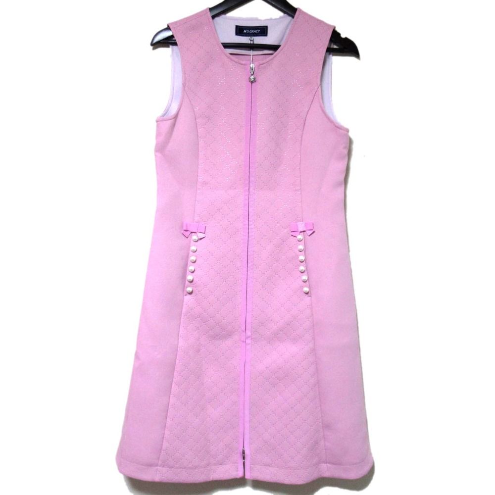 未使用 M'S GRACY エムズグレイシー パールリボンポケット