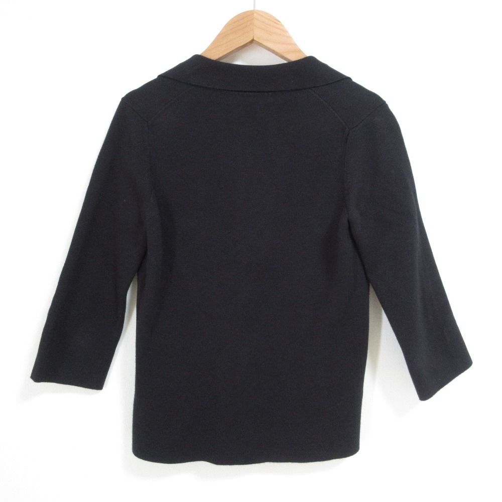 良品 Cruciani クルチアーニ ニットジャケット 38サイズ ブラック
