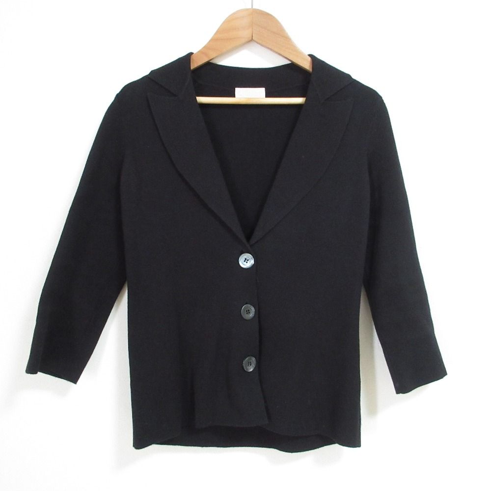 良品 Cruciani クルチアーニ ニットジャケット 38サイズ ブラック