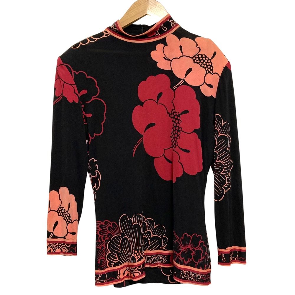 良品 LEONARD PARIS レオナールパリ シルク フラワープリント