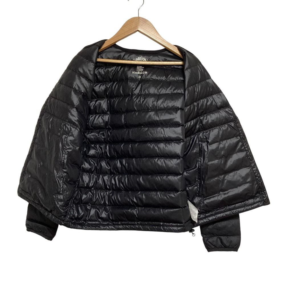 美品 DANTON ダントン Crew Neck Inner Down Jacket ノーカラー