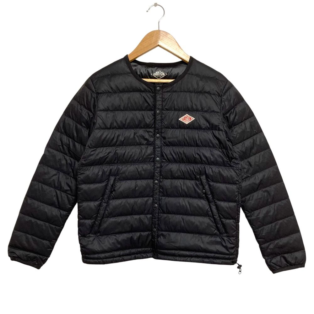 美品 DANTON ダントン Crew Neck Inner Down Jacket ノーカラー