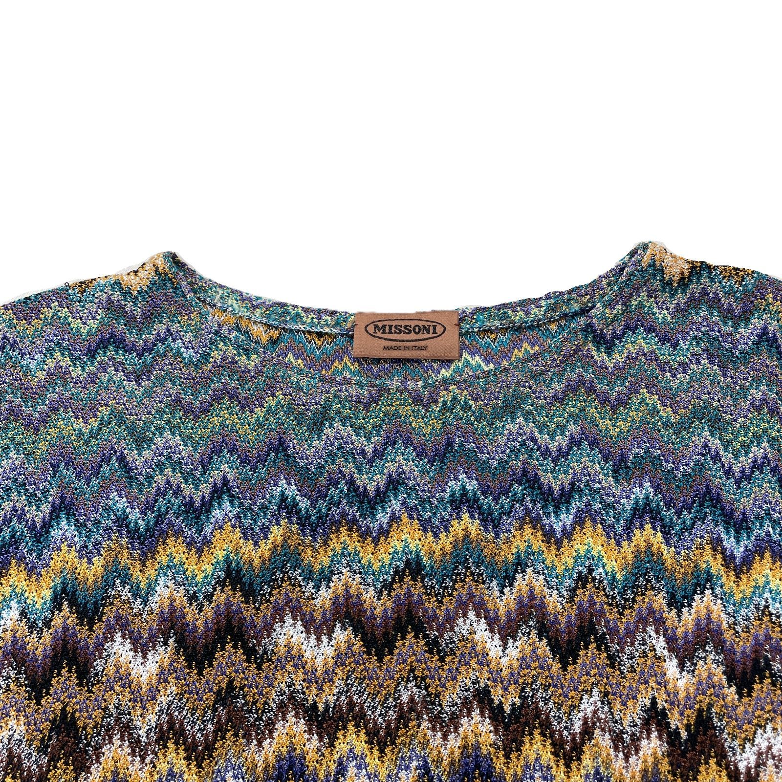 MISSONI ミッソーニ 半袖ニット セーター マルチカラー 総柄 - Mercari
