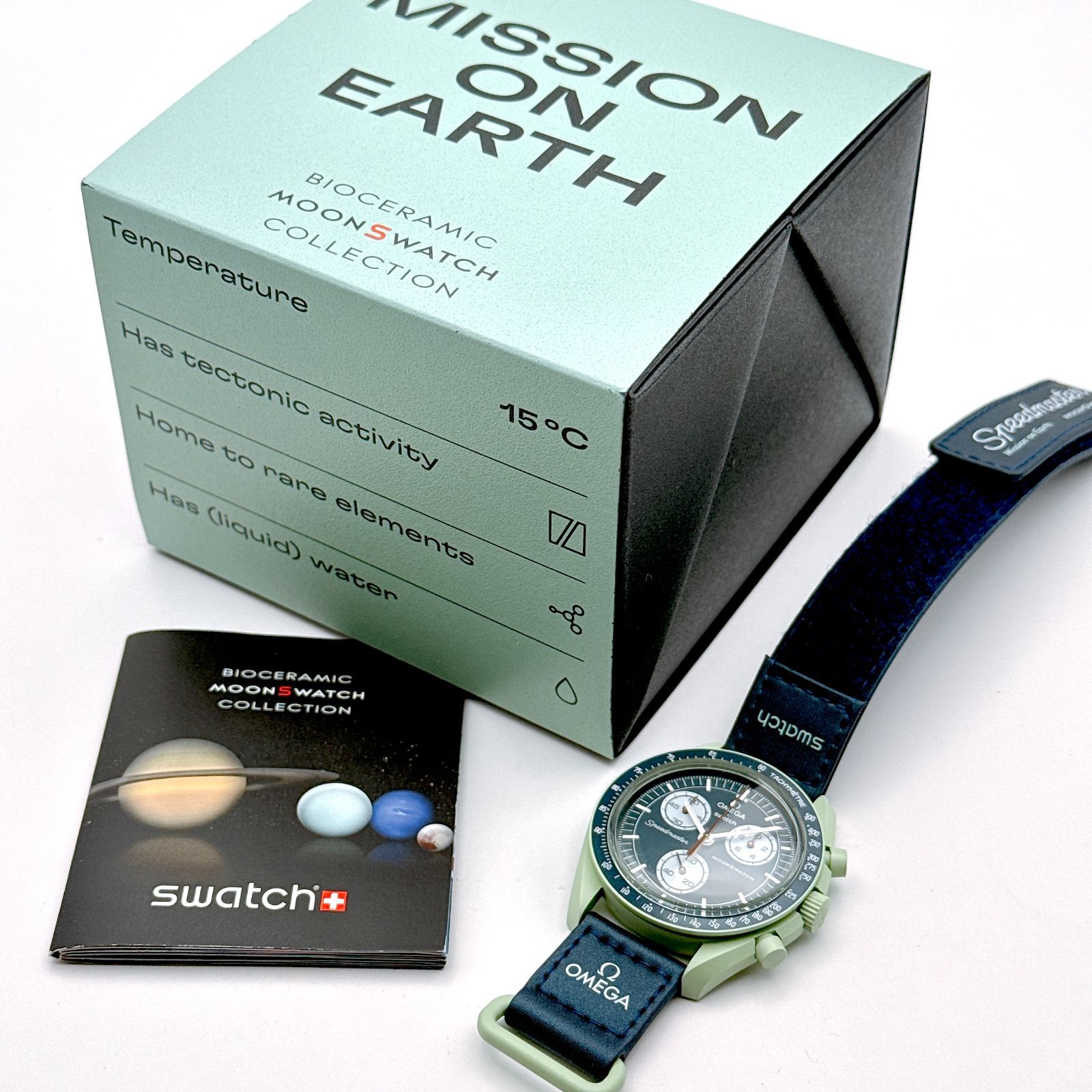 A126【箱入り・ほぼ未使用品】OMEGA x SWATCH MOONSWATCH 「Mission on 