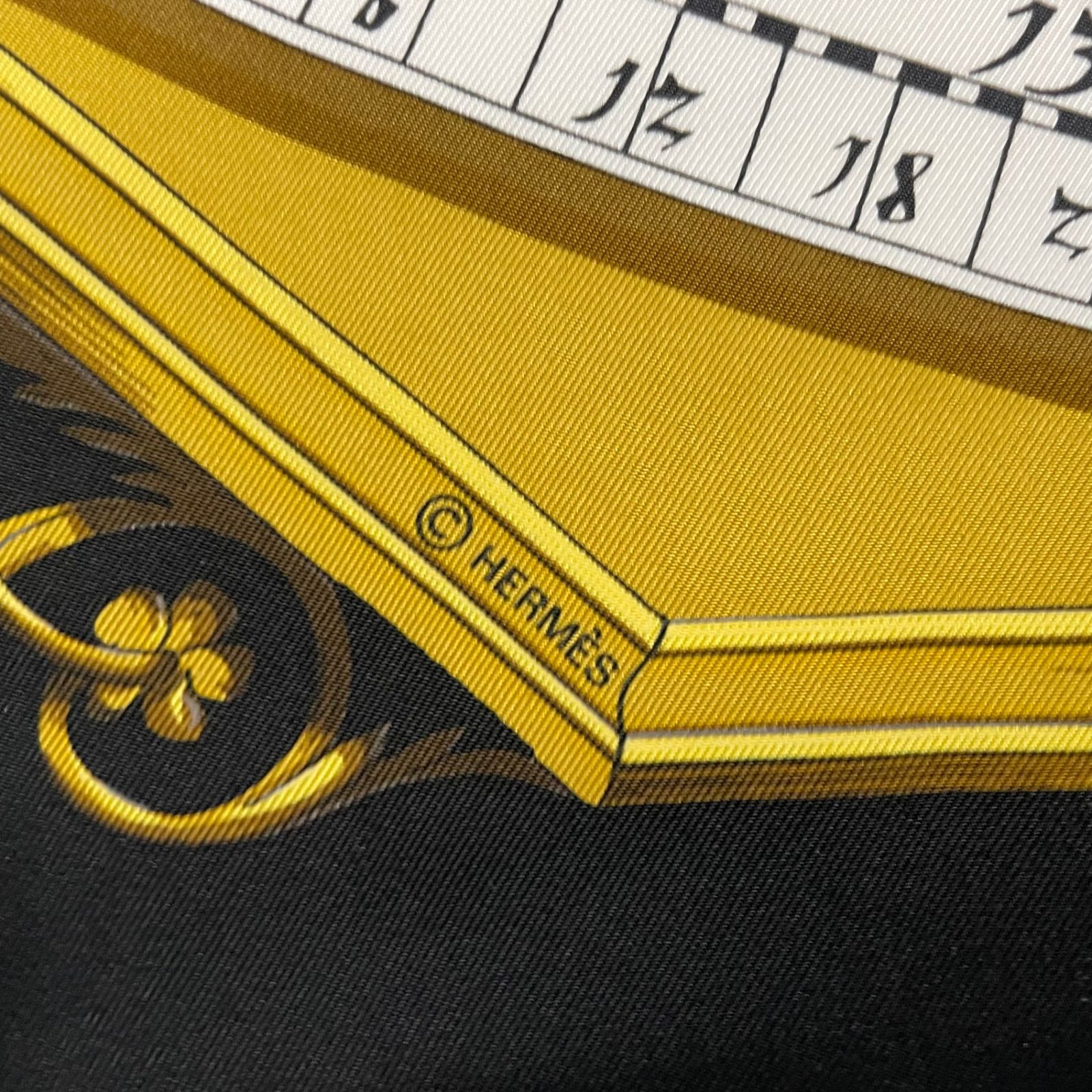 未使用品 HERMES エルメス スカーフ シルク カレ90 DIES ET HORE