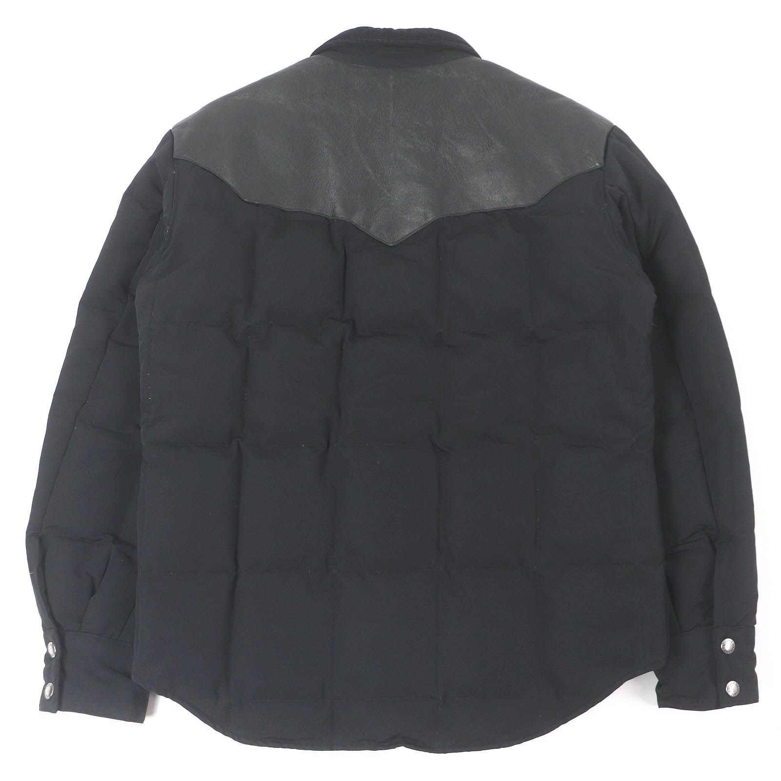 美品□SUGAR CANE シュガーケーン SC12342 レザーヨーク 牛革 襟 