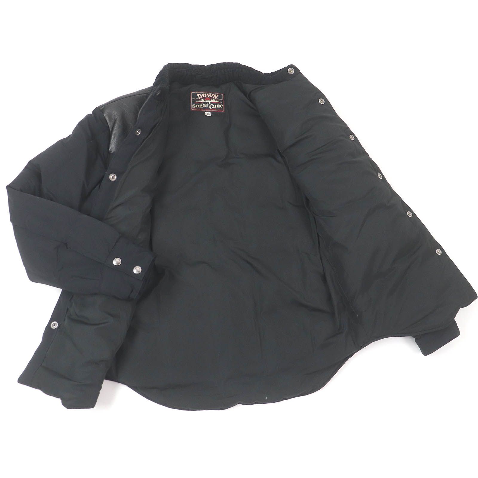 美品□SUGAR CANE シュガーケーン SC12342 レザーヨーク 牛革 襟 