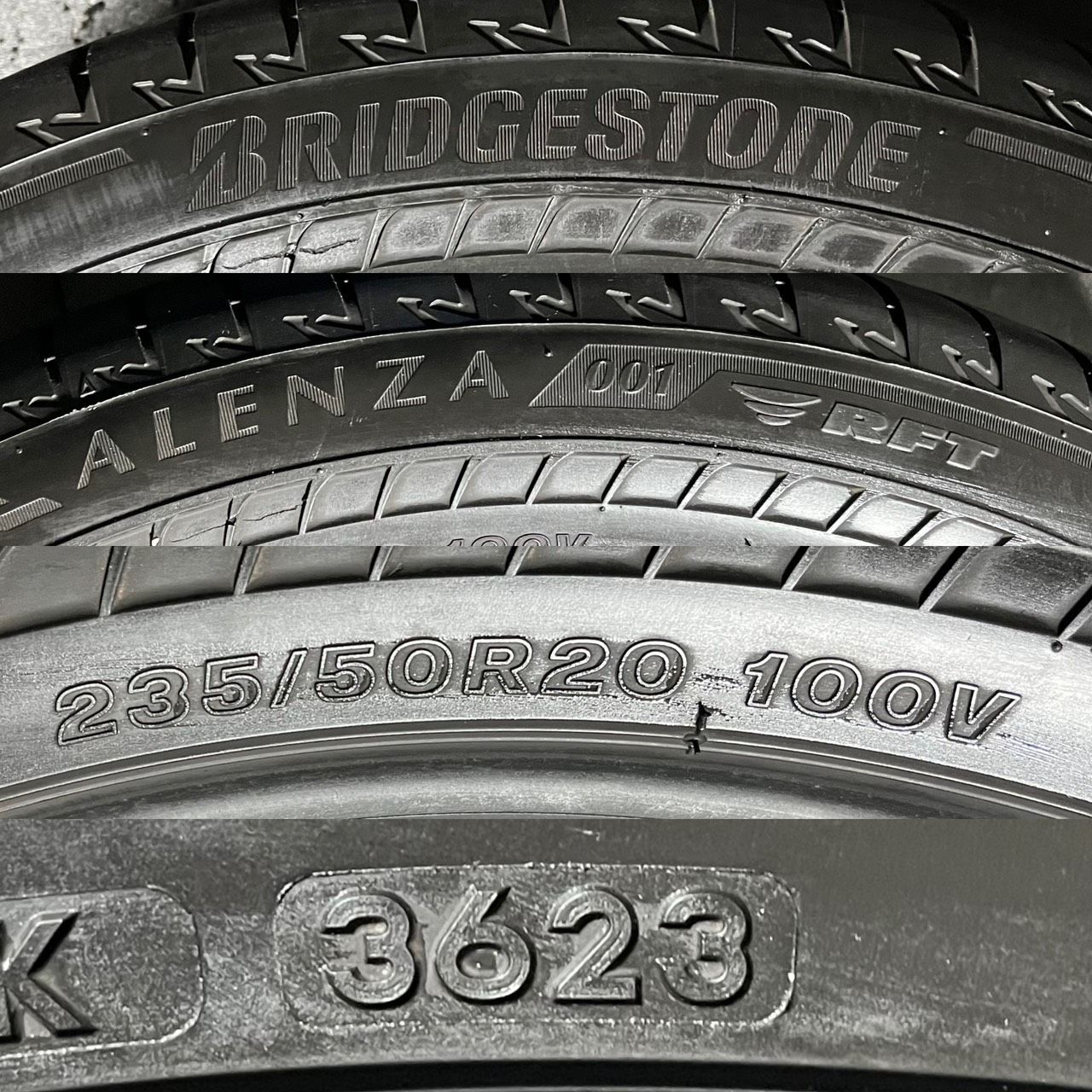 2023年製 約8.4分山 ブリヂストン BRIDGESTONE アレンザ ALENZA 001
