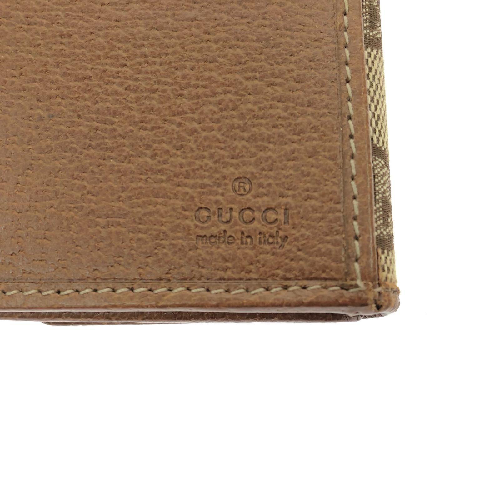 ▽▽GUCCI グッチ レディース 二つ折り長財布 GGキャンバス Wホック 