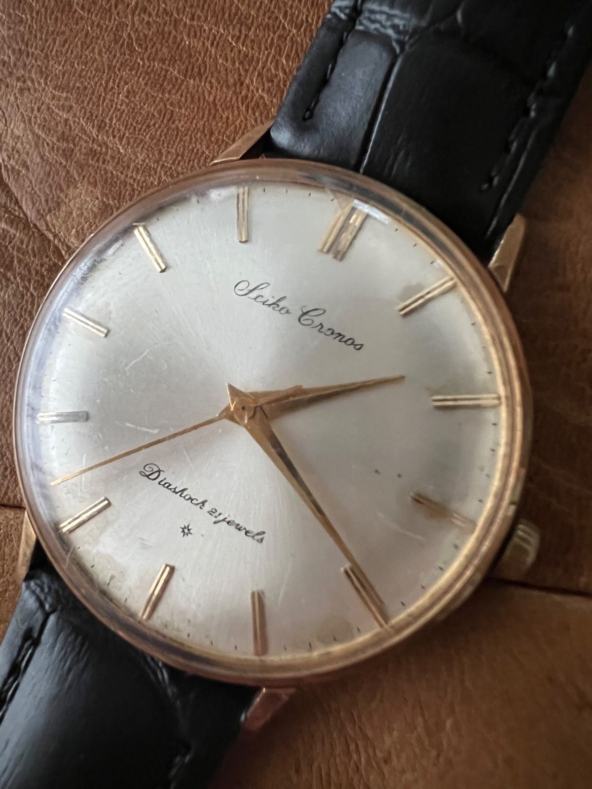 セイコー SEIKO☆クロノス☆手巻き☆15026☆稼働品☆アンティーク