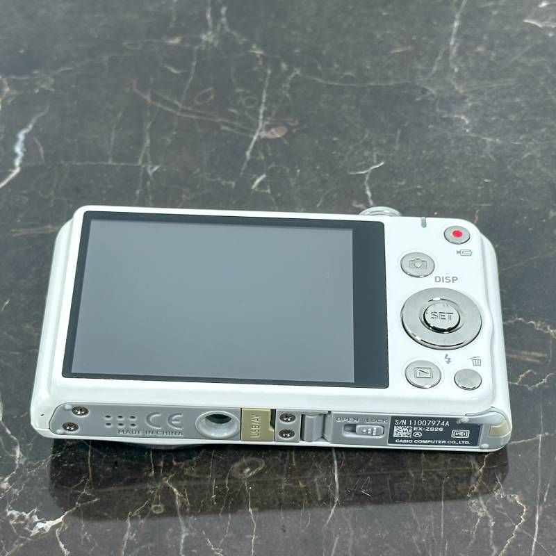 美品】CASIO EXILIM EX-ZS26 ホワイト コンパクトデジタルカメラ 1610