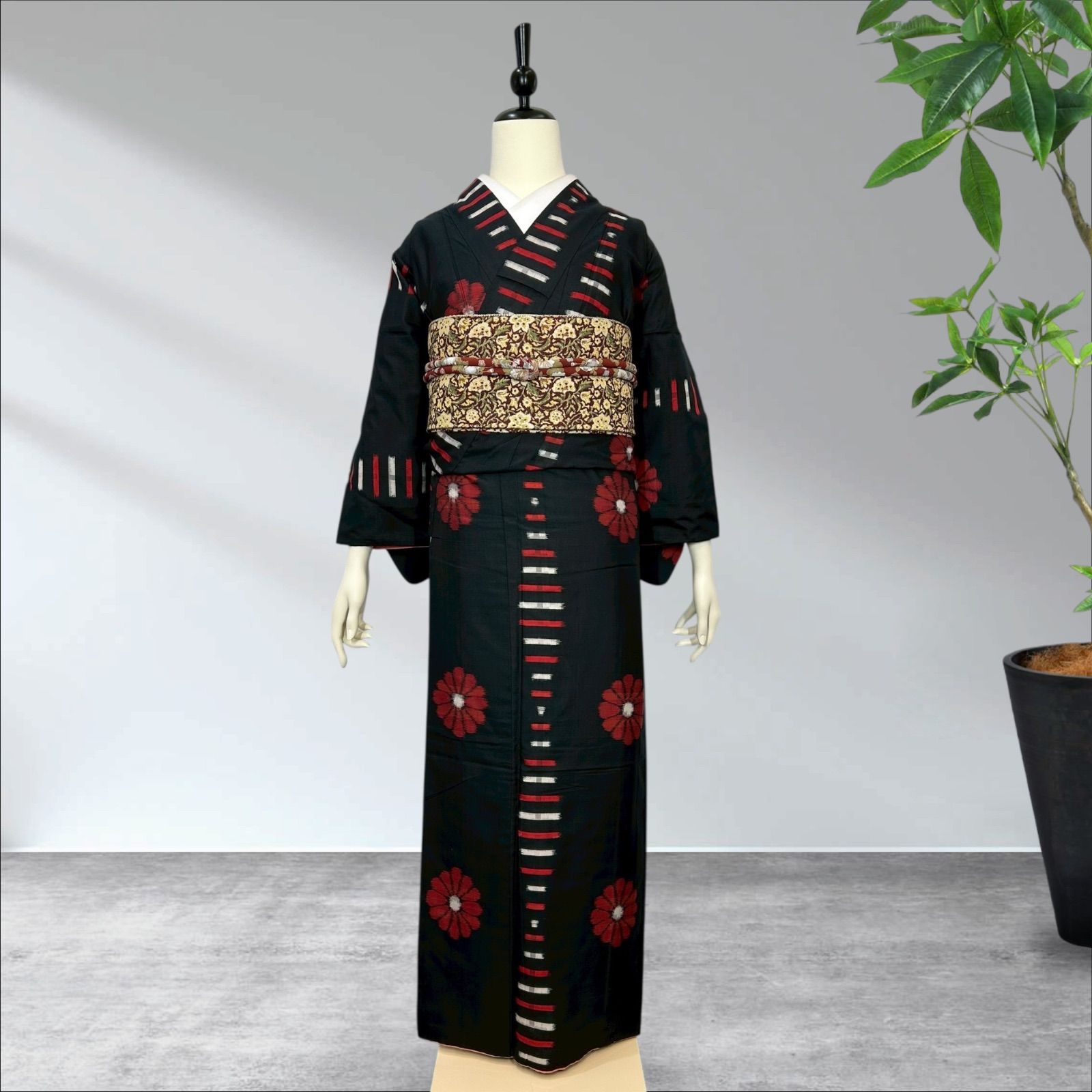 銘仙 アンティーク着物 レトロ着物 - メルカリ