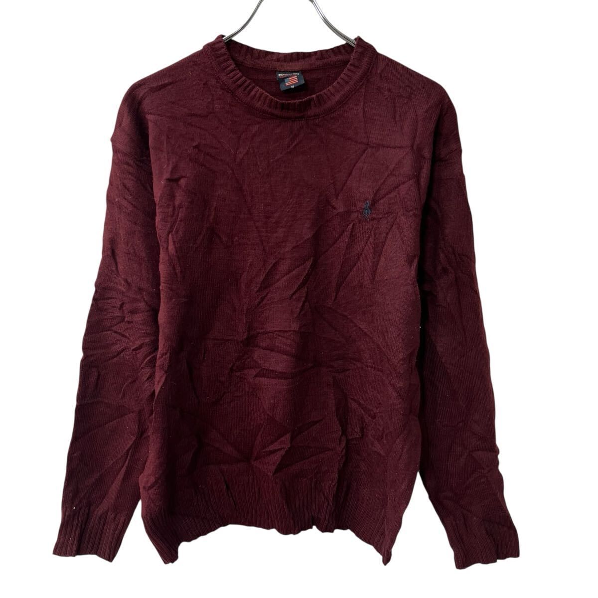 POLOSPORT RALPH LAUREN ニット セーター M ワインレッド ポロスポーツ 