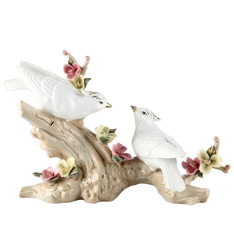 新しい未使用 置物 オーナメント オブジェ 小鳥 エレガント かわいい