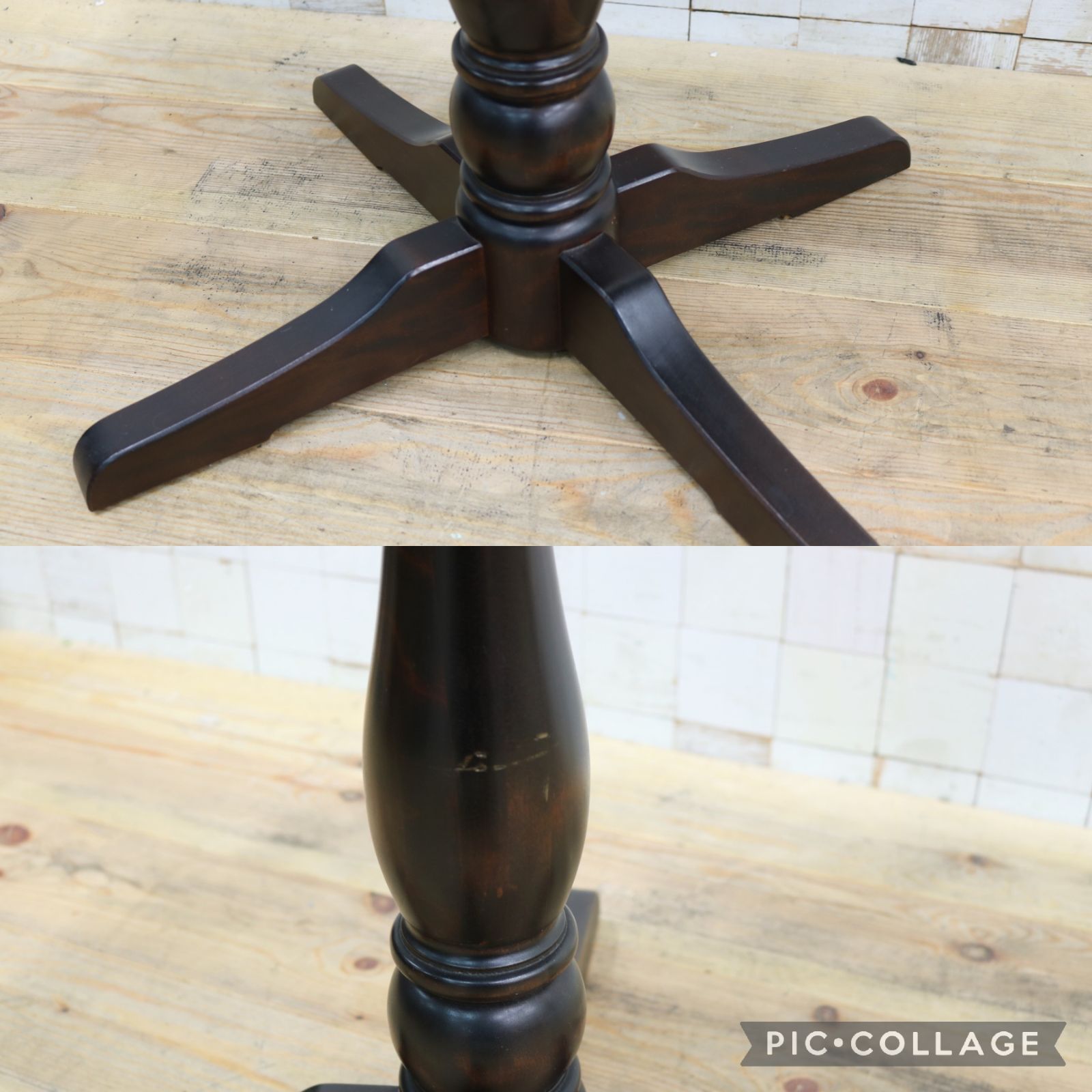 GMIS542○北海道民芸家具 サイドテーブル コーヒーテーブル 花台