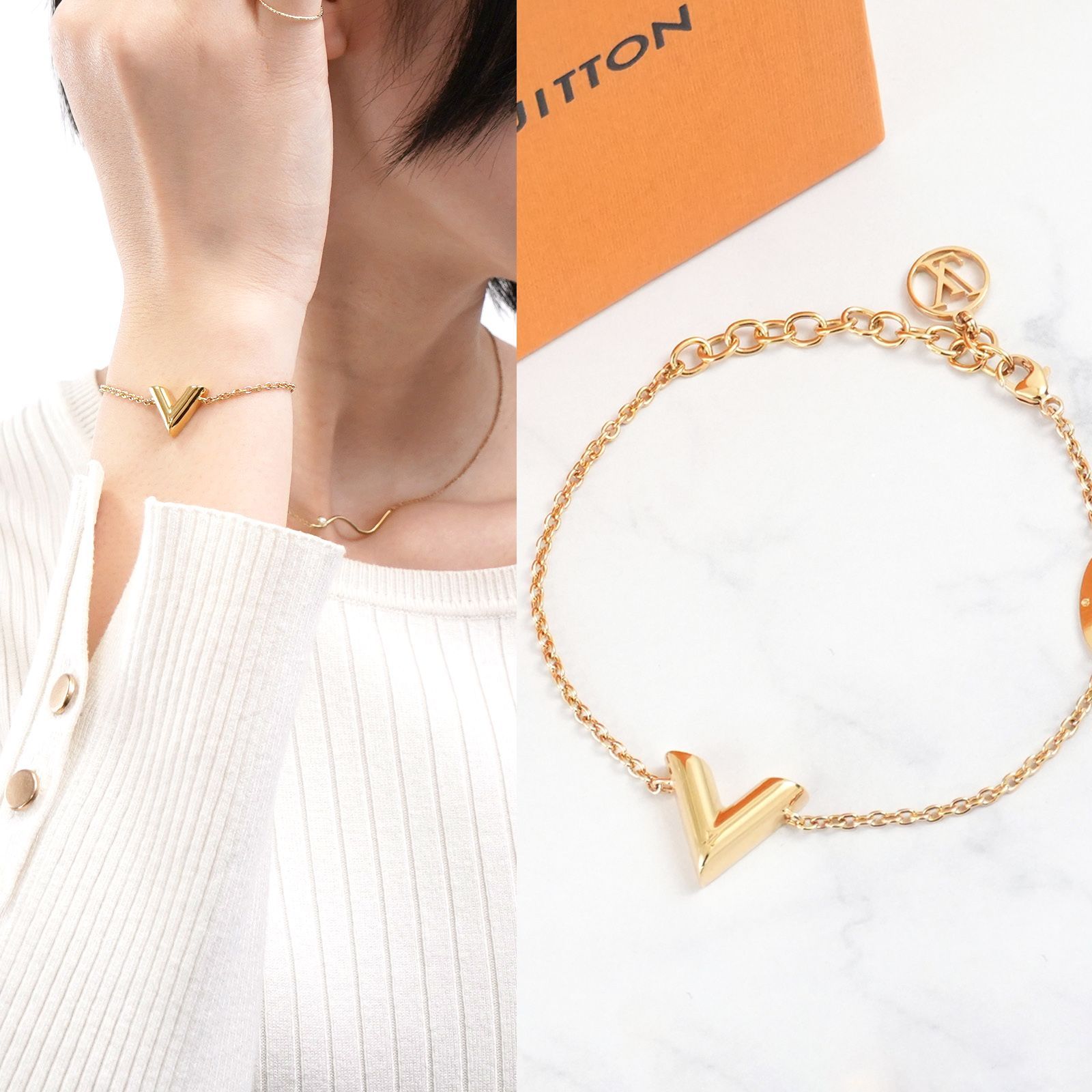 新品 未使用】Louis Vuitton エッセンシャル V ブレスレット - メルカリ