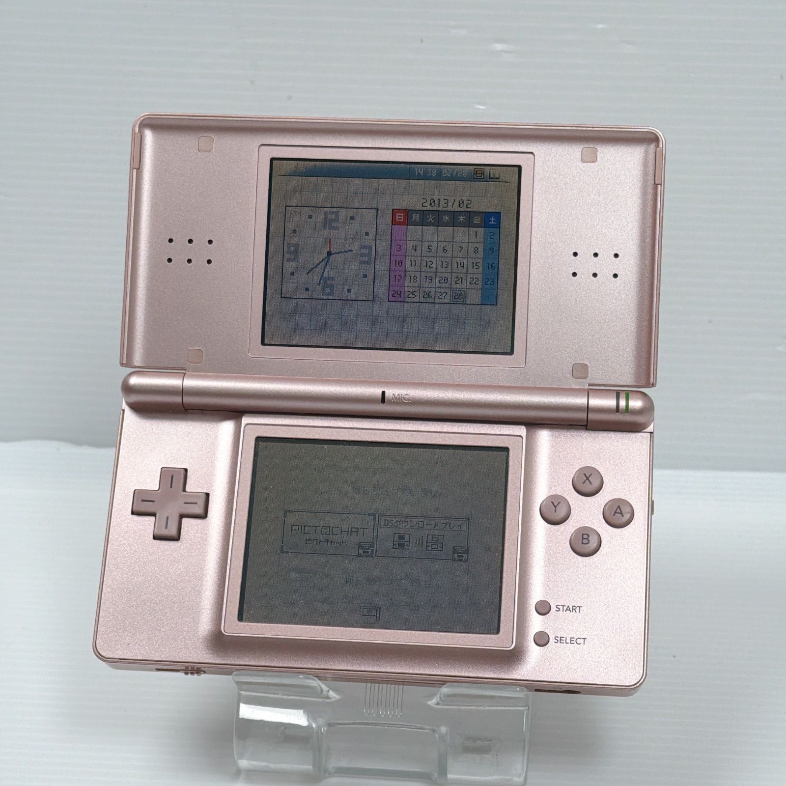 ジャンク品 DS Lite メタリックロゼ ノーブルピンク クリスタル 