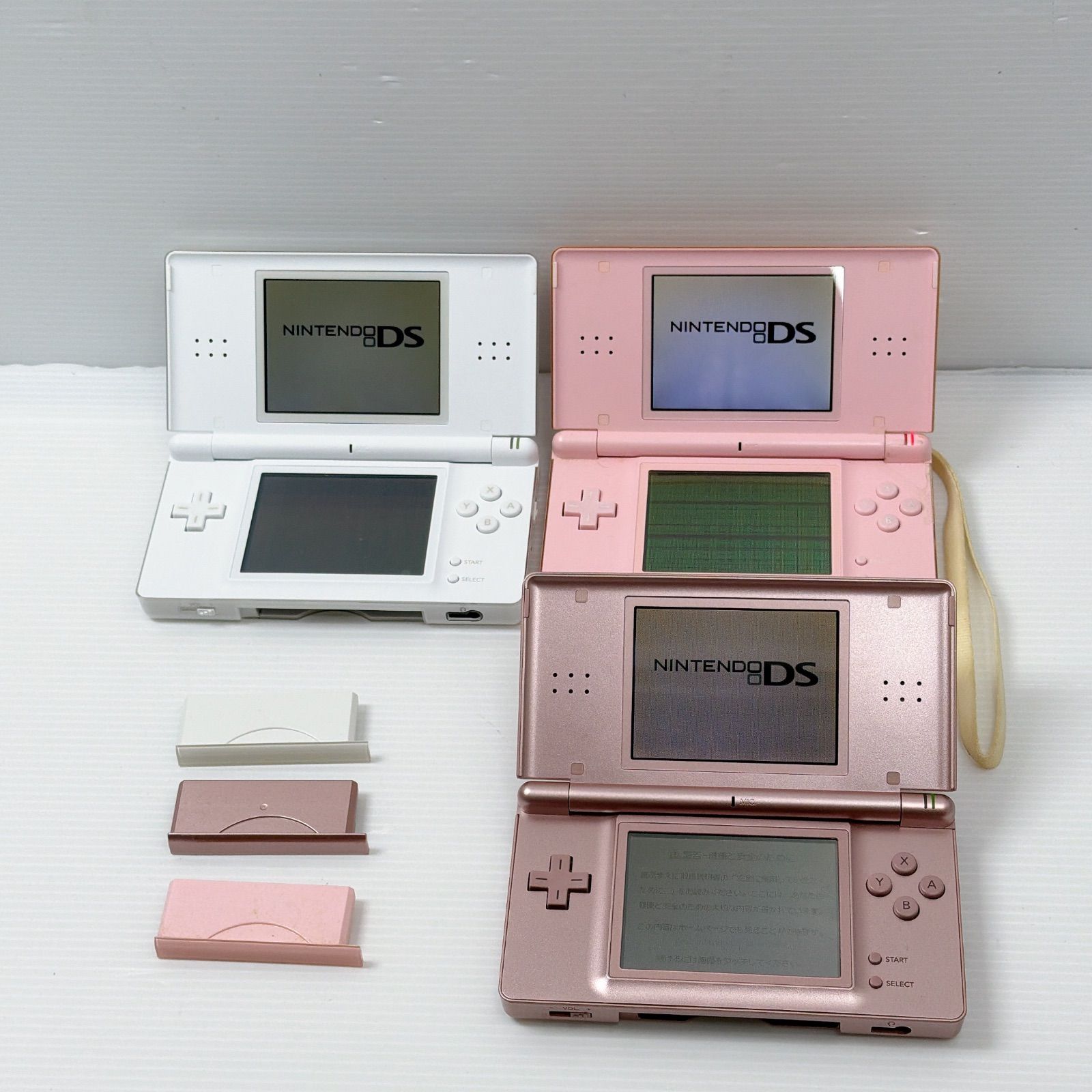 ジャンク品 DS Lite メタリックロゼ ノーブルピンク クリスタル 