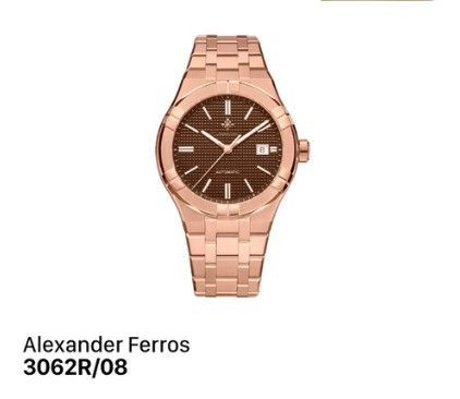  正規品ー ー未開封 Alexander Ferros 3062R-DT-08 大人向け 自動巻き時計 腕時計(アナログ)