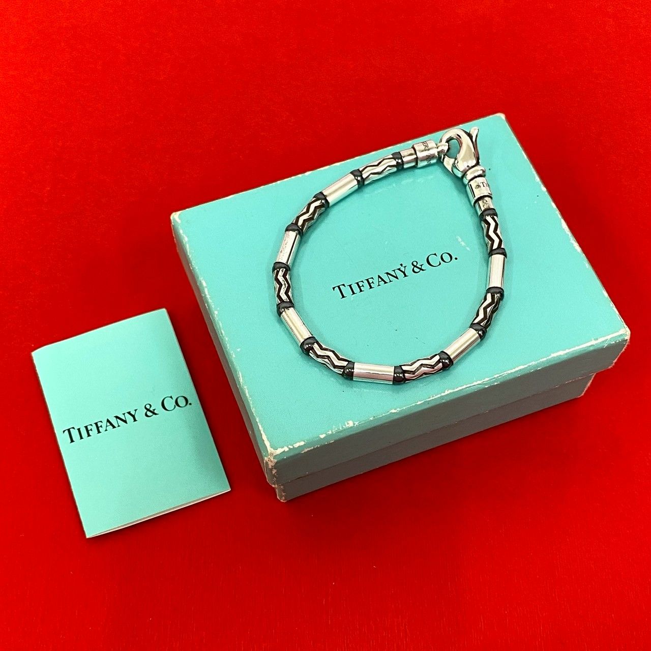 極 美品 箱付き TIFFANY&Co. ティファニー アズテック ジグザグ