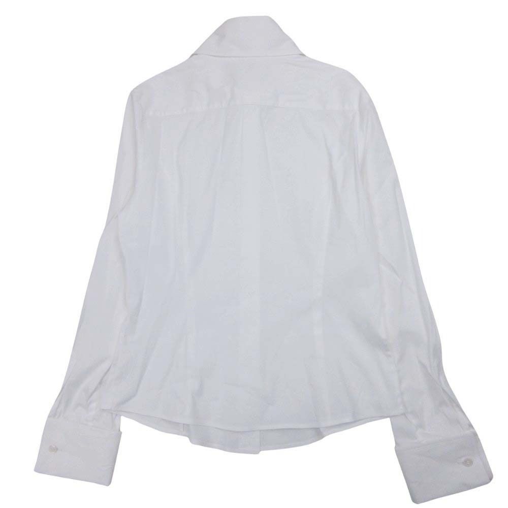 美品 2009年製 FOXEY フォクシー ダブルカフス シャツ ブラウス 長袖 