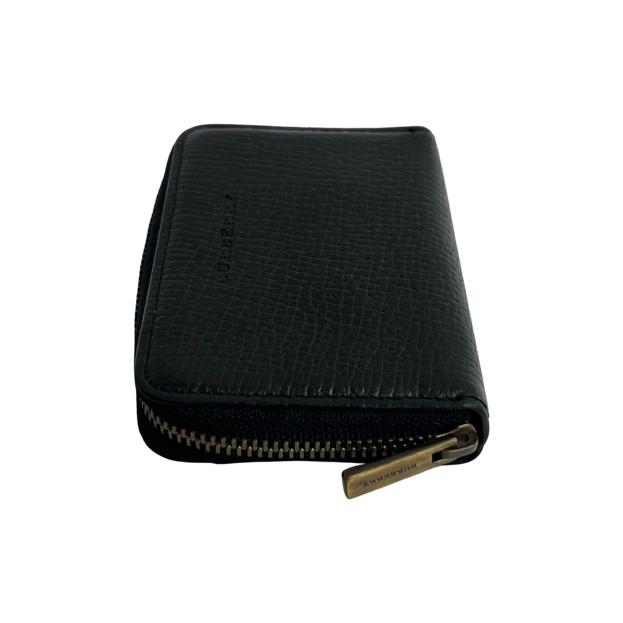 極 美品 BURBERRY バーバリー ノバチェック ロゴ 刻印 レザー 本革