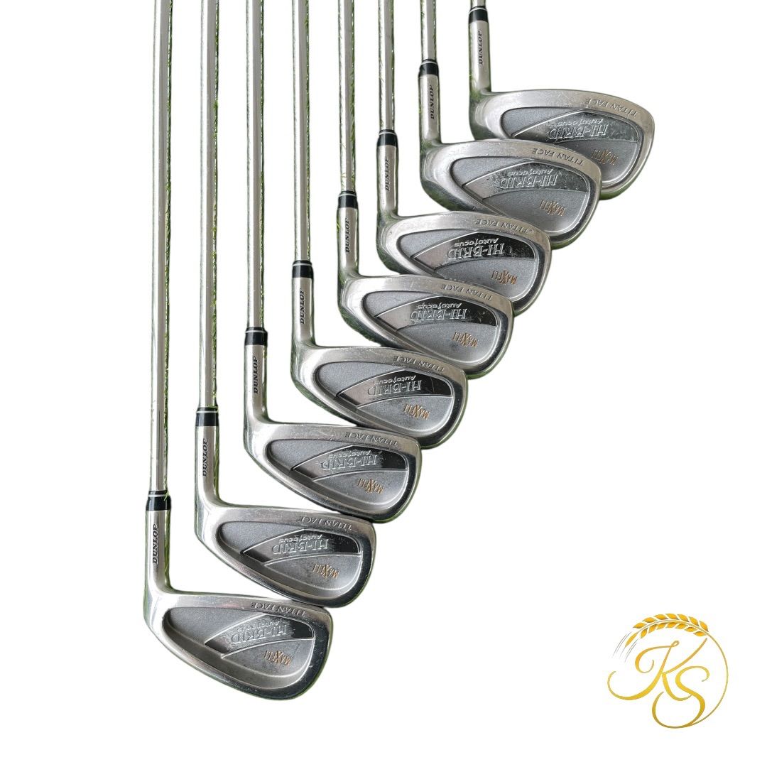 ダンロップ アイアン 8本 右 DUNLOP MAXFLI HI-BRID カーボン - メルカリ