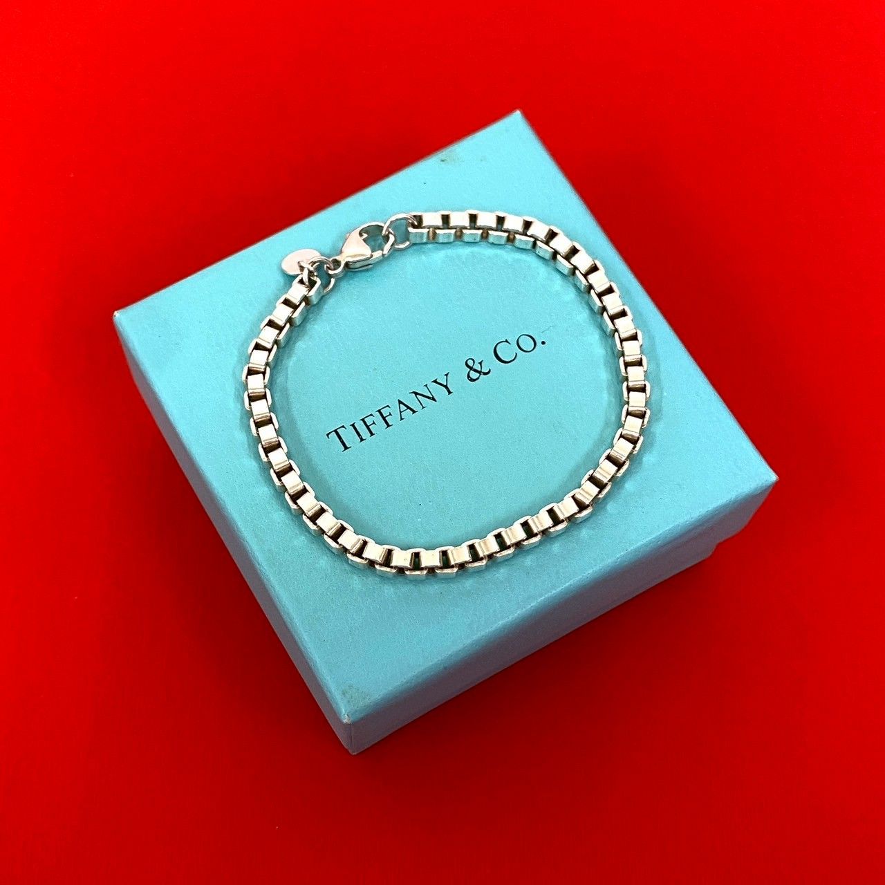 極 美品 TIFFANY&Co. ティファニー ベネチアン チェーン ブレスレット