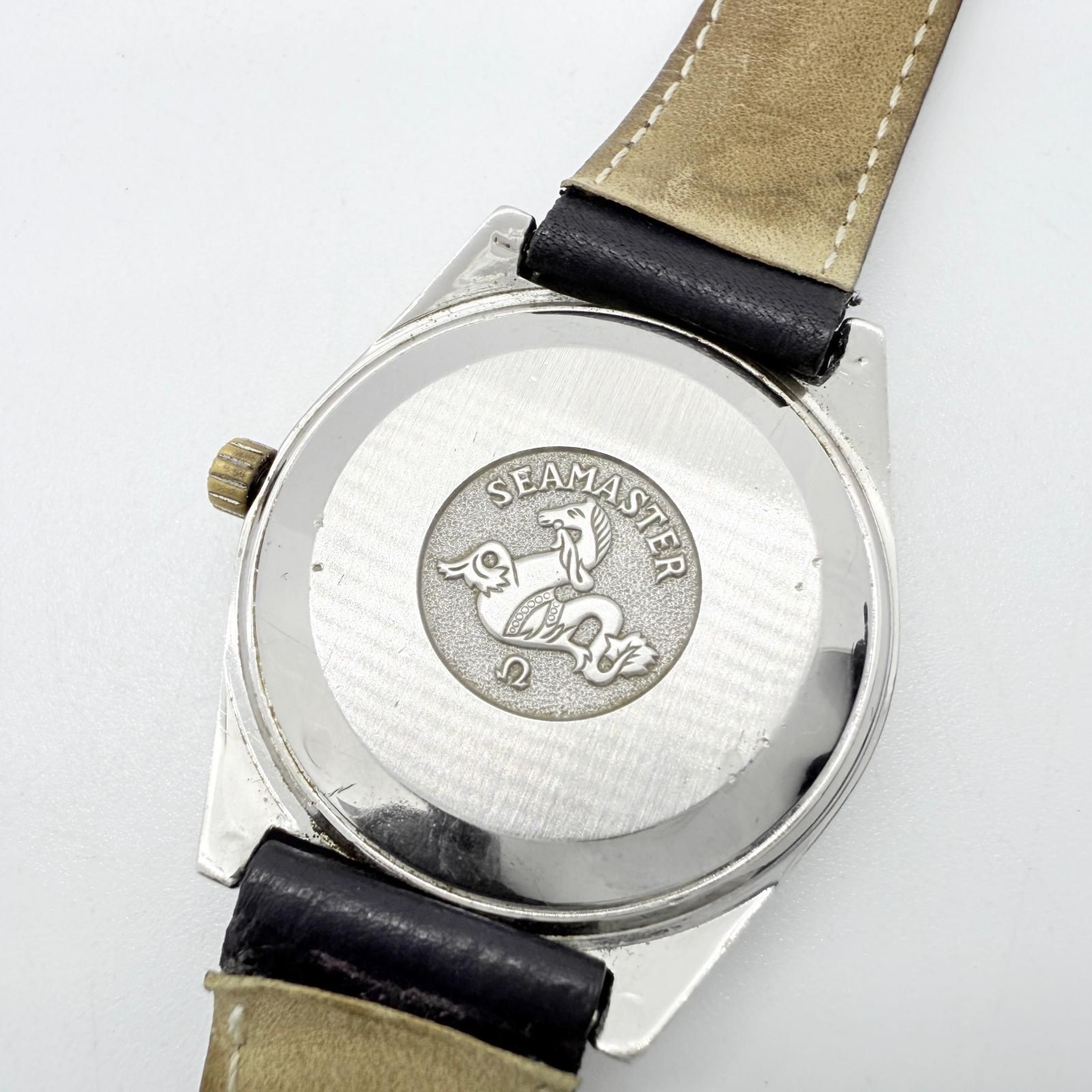  OMEGA オメガ SEAMASTER シーマスター デイデイト 166.0216 ブラウン AT メンズ 文字盤 腕時計 高検索ワード 自動巻き時計 腕時計(アナログ)