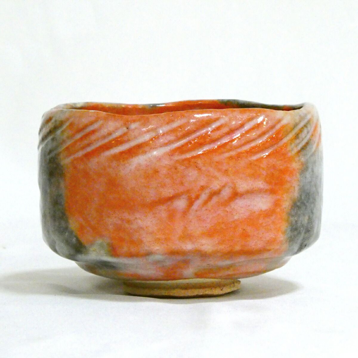 二月の特売品】小川裕起夫（三代小川長楽）作 赤楽茶碗 茶道具【中古