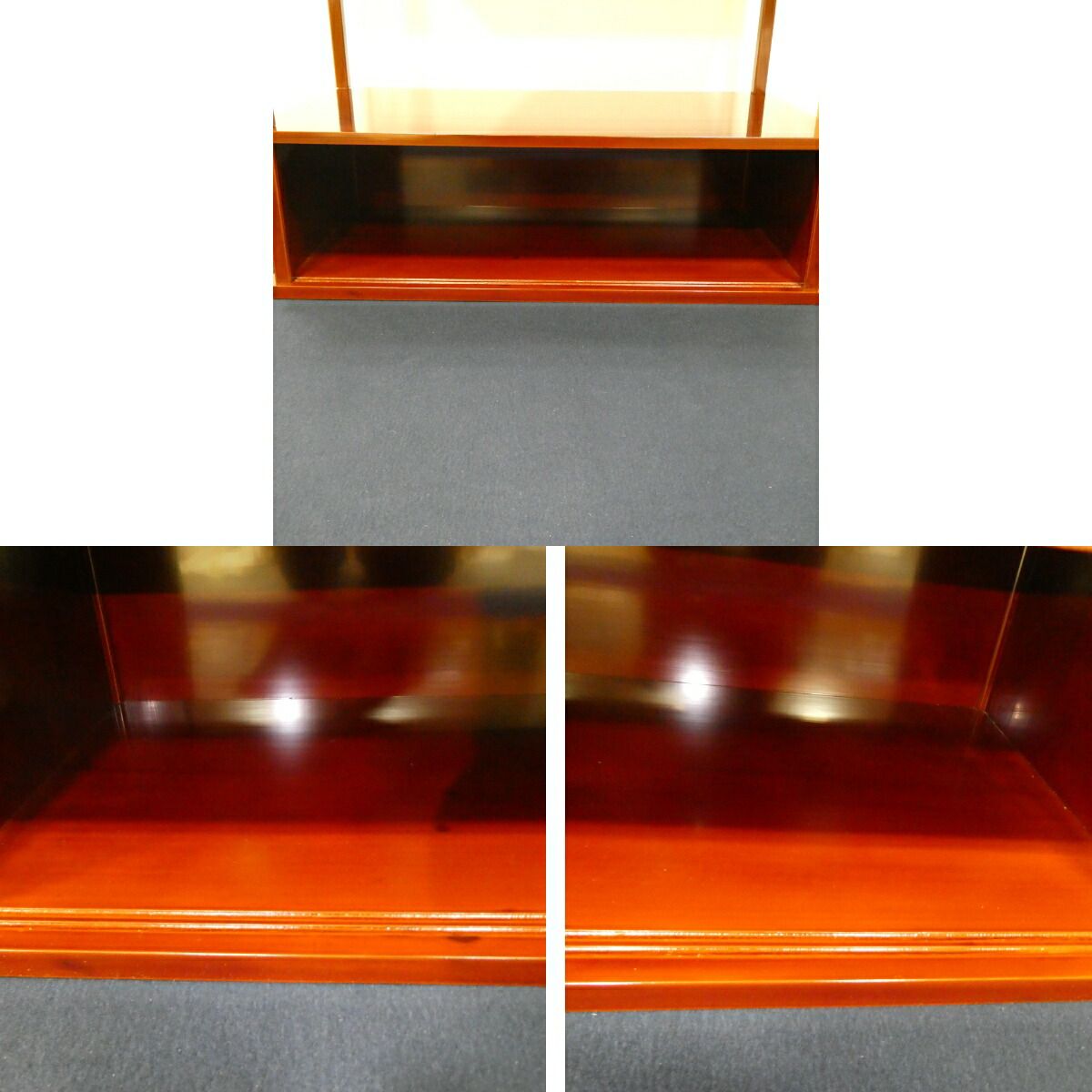 三月の特売品】平安表派塗師 川瀬表完作 紹鴎棚 檜溜塗 茶道具【中古