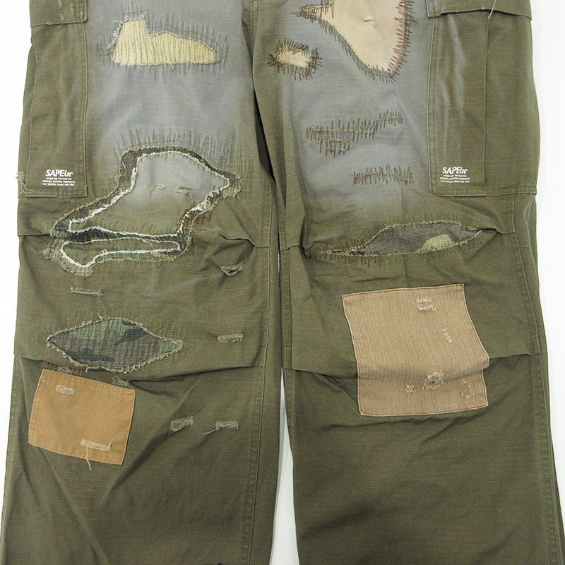 三重本店】 中古 SAPEur | サプール M-65 Re:MAKE CARGOPANTS リメイク