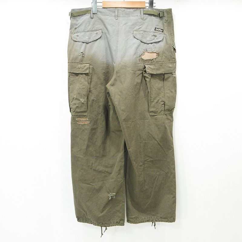三重本店】 中古 SAPEur | サプール M-65 Re:MAKE CARGOPANTS リメイク