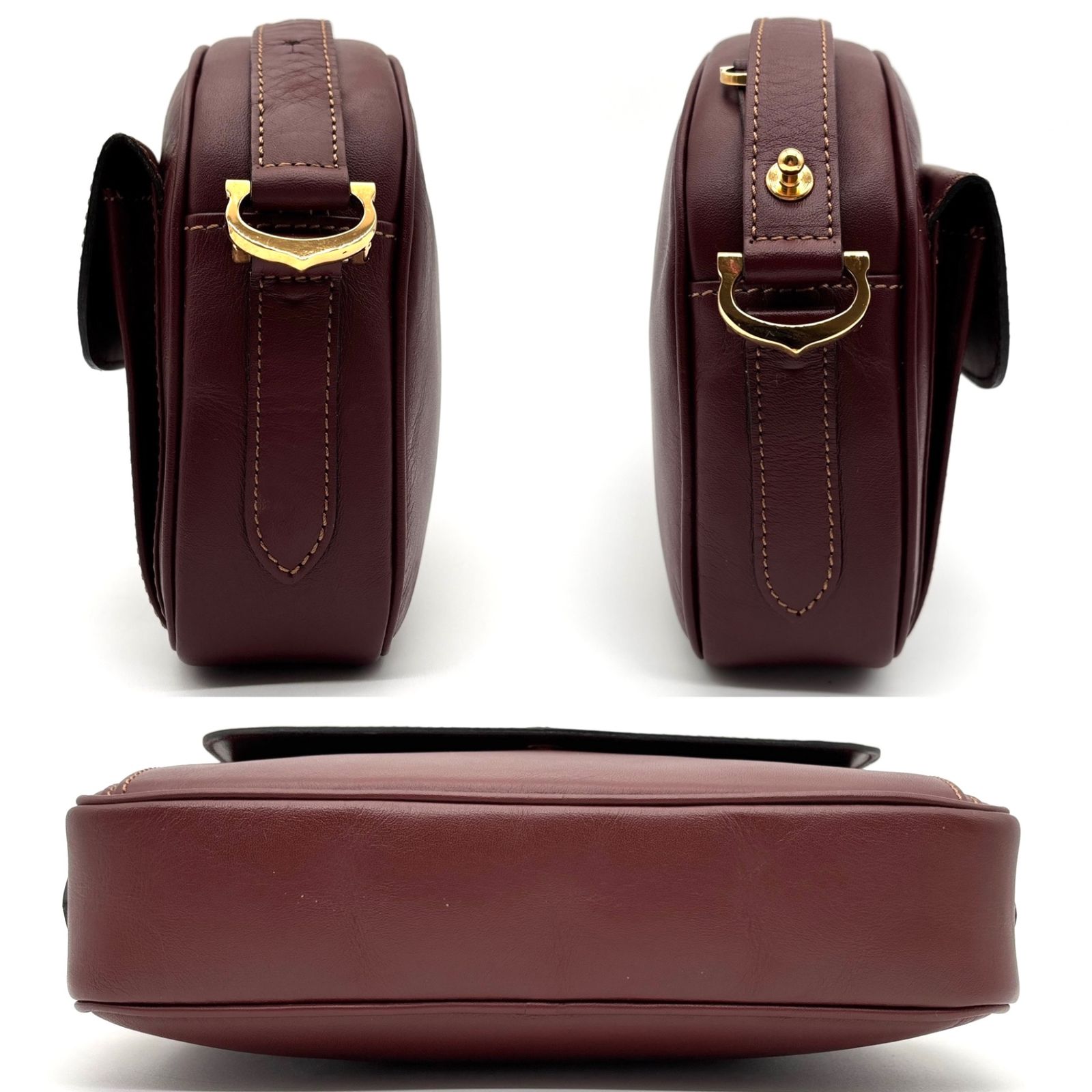 極美品・廃盤 Cartier カルティエ ショルダーバッグ マストライン ロゴ